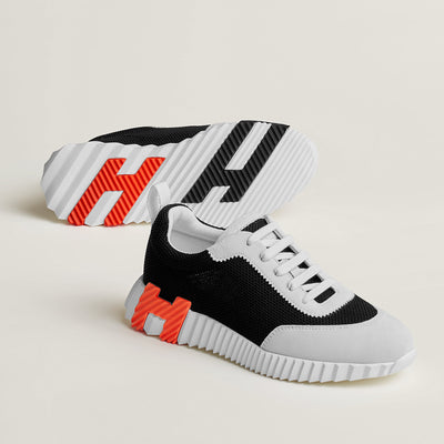 Hermes Bouncing Sneakers White Orange
