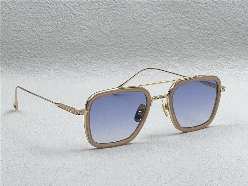 Dita Flight 006 Zonnebril Goud Blauw 014