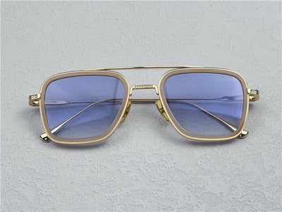 Dita Flight 006 Zonnebril Goud Blauw 014