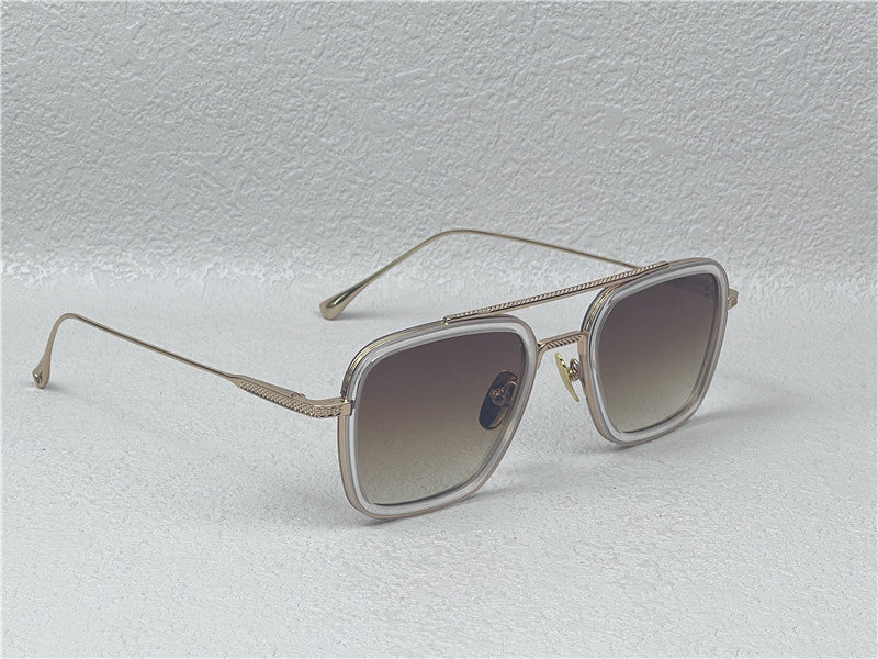 Dita Flight 006 Zonnebril Spiegelglas Goud 016