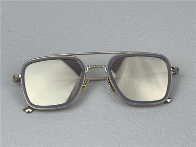 Dita Flight 006 Zonnebril Spiegelglas Goud 016