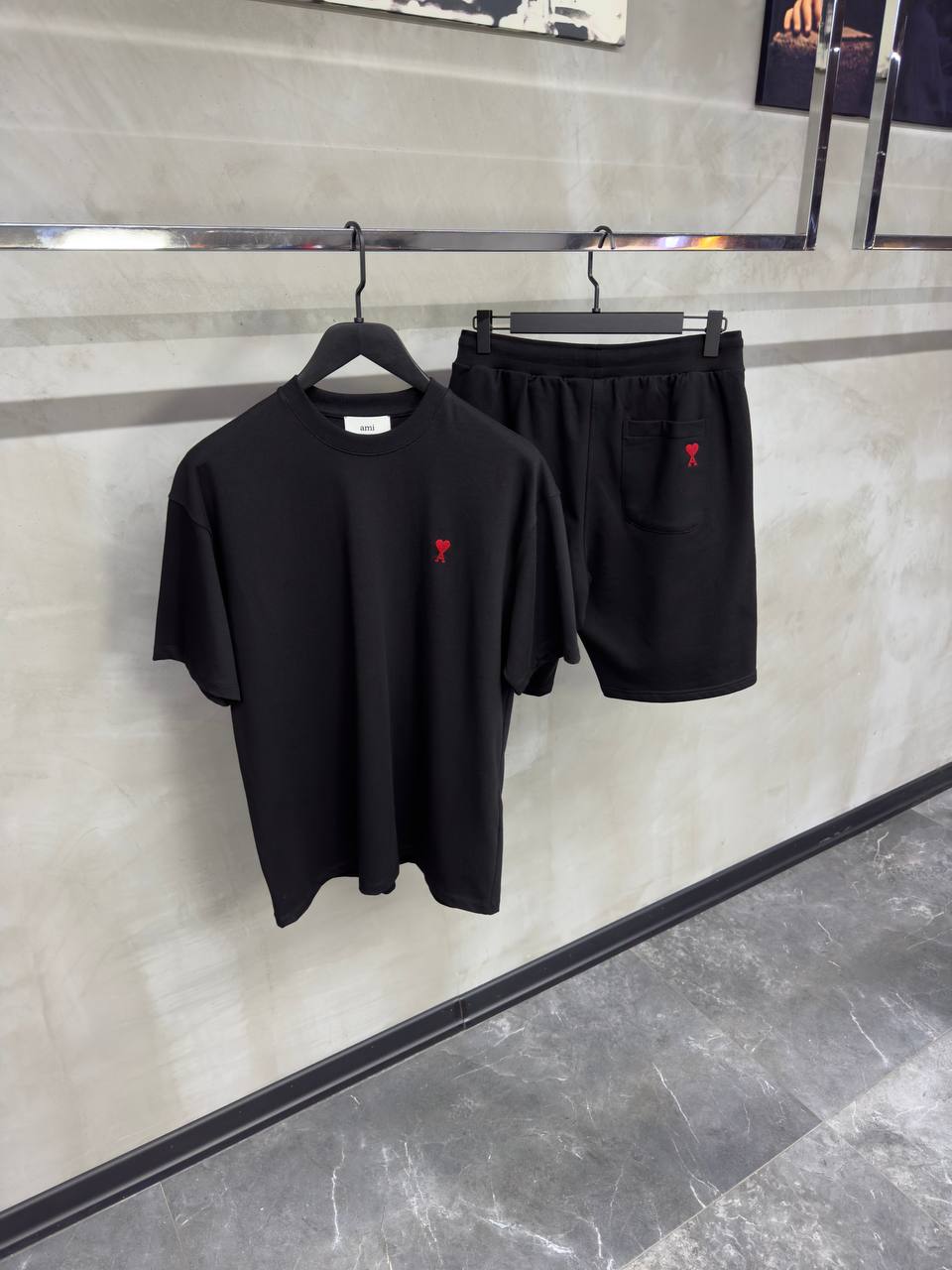 AMI Heart Logo Summer Set Black
